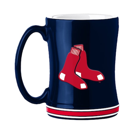Logo Brands Boston Red Sox 14oz Relief Mug 505-C14RM